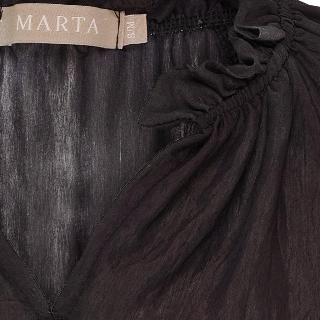 MARTA DU CHATEAU Marta du Chateau dam blus MdcBelladonna 003 Shirt Nero