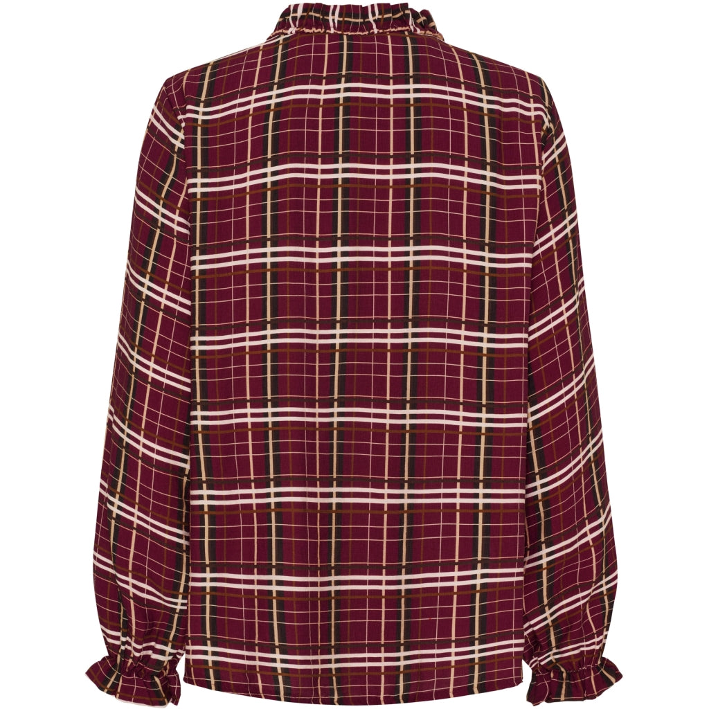 MARTA DU CHATEAU Marta du Chateau dam blus MdcBrook 7648 Shirt Bordeaux10882tpd