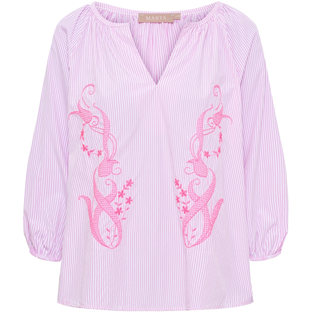 MARTA DU CHATEAU Marta du Chateau dam blus MdcBrooke 8200 Blouse Pink