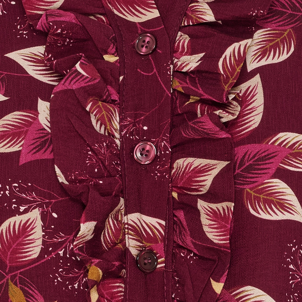 MARTA DU CHATEAU Marta du Chateau dam blus MdcJoceline 5891 Shirt Bordeaux840TPN