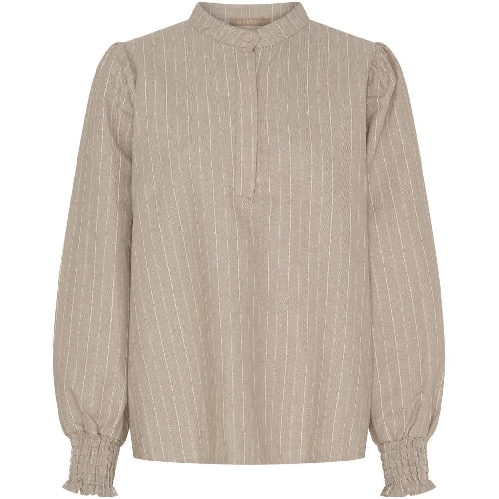 MARTA DU CHATEAU Marta du Chateau dam blus MdcMalou 7913 Blouse Sand2
