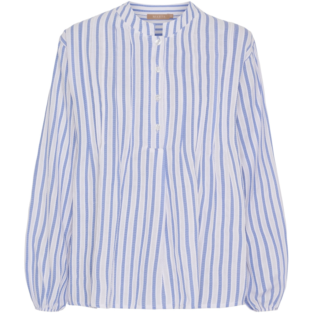 MARTA DU CHATEAU Marta du Chateau dam blus MdcMaren 7912 Shirt Celeste