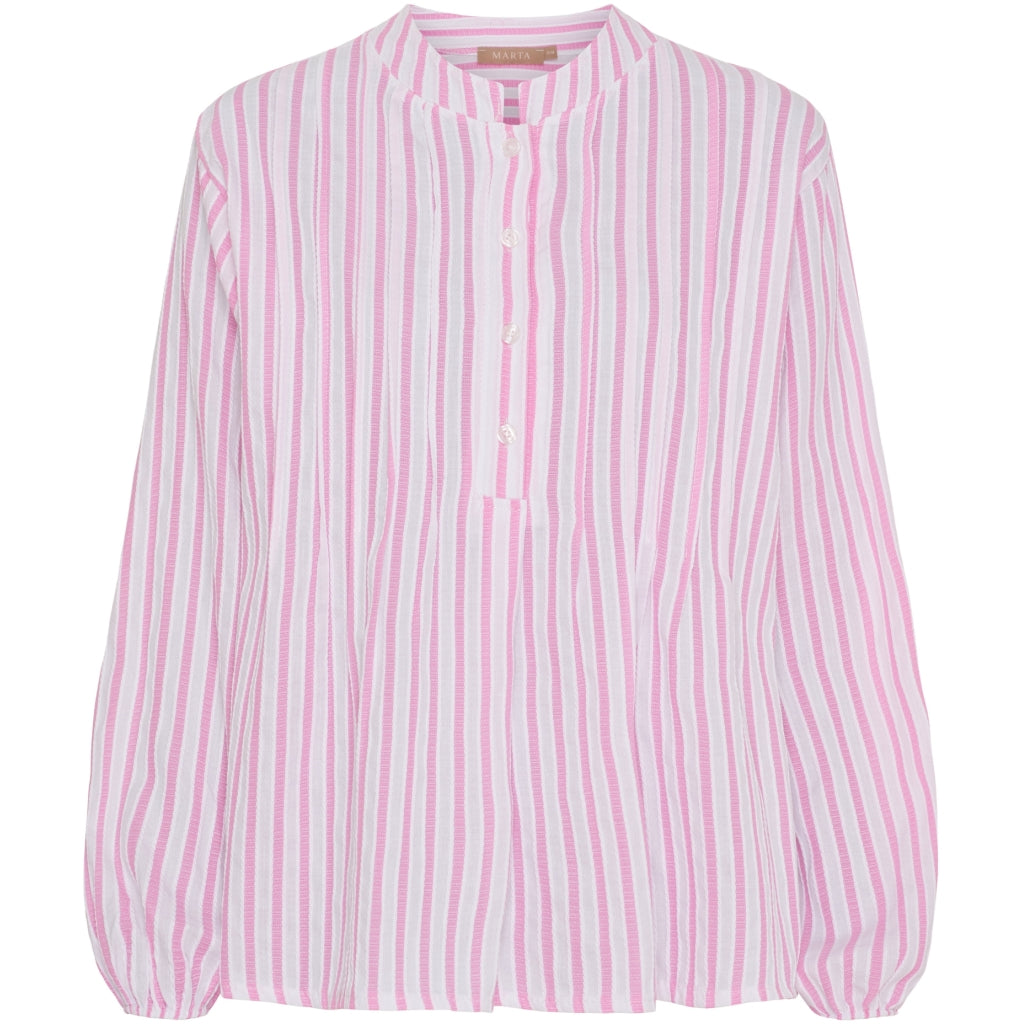 MARTA DU CHATEAU Marta du Chateau dam blus MdcMaren 7912 Shirt Pink
