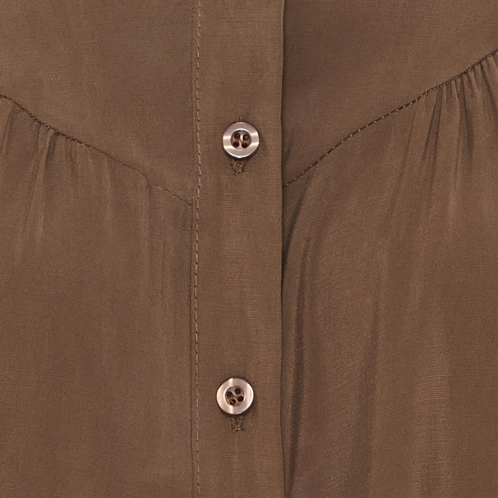 MARTA DU CHATEAU Marta du Chateau dam blus MdcMelodie 58210 Blouse Brown276