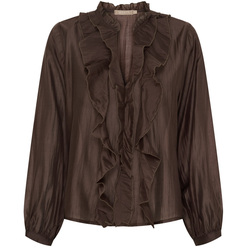 MARTA DU CHATEAU Marta du Chateau dam blus MdcNaira 58221M Shirt Moro
