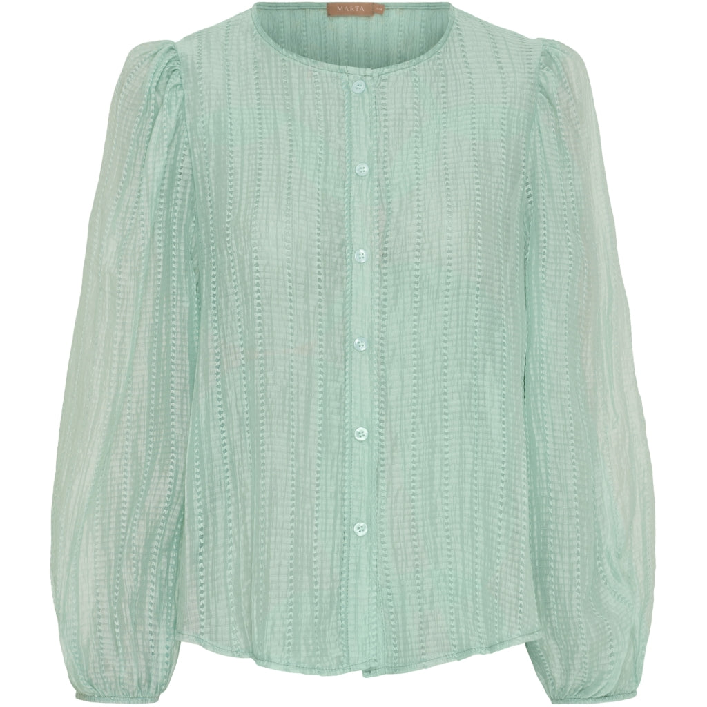 MARTA DU CHATEAU Marta du Chateau dam blus MdcRoselle 58136PM Shirt Mint