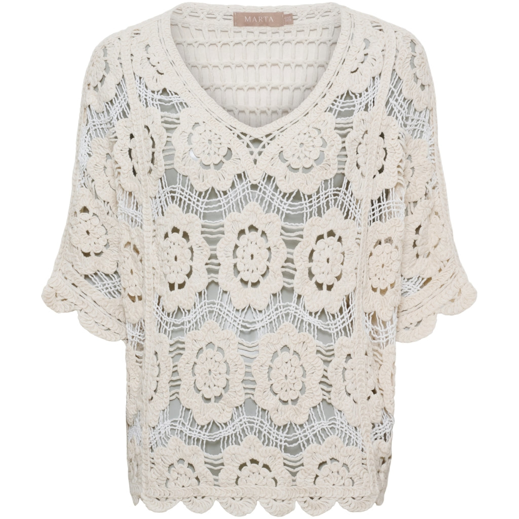MARTA DU CHATEAU Marta du Chateau dam blus MdcSassie 1016 Blouse Beige