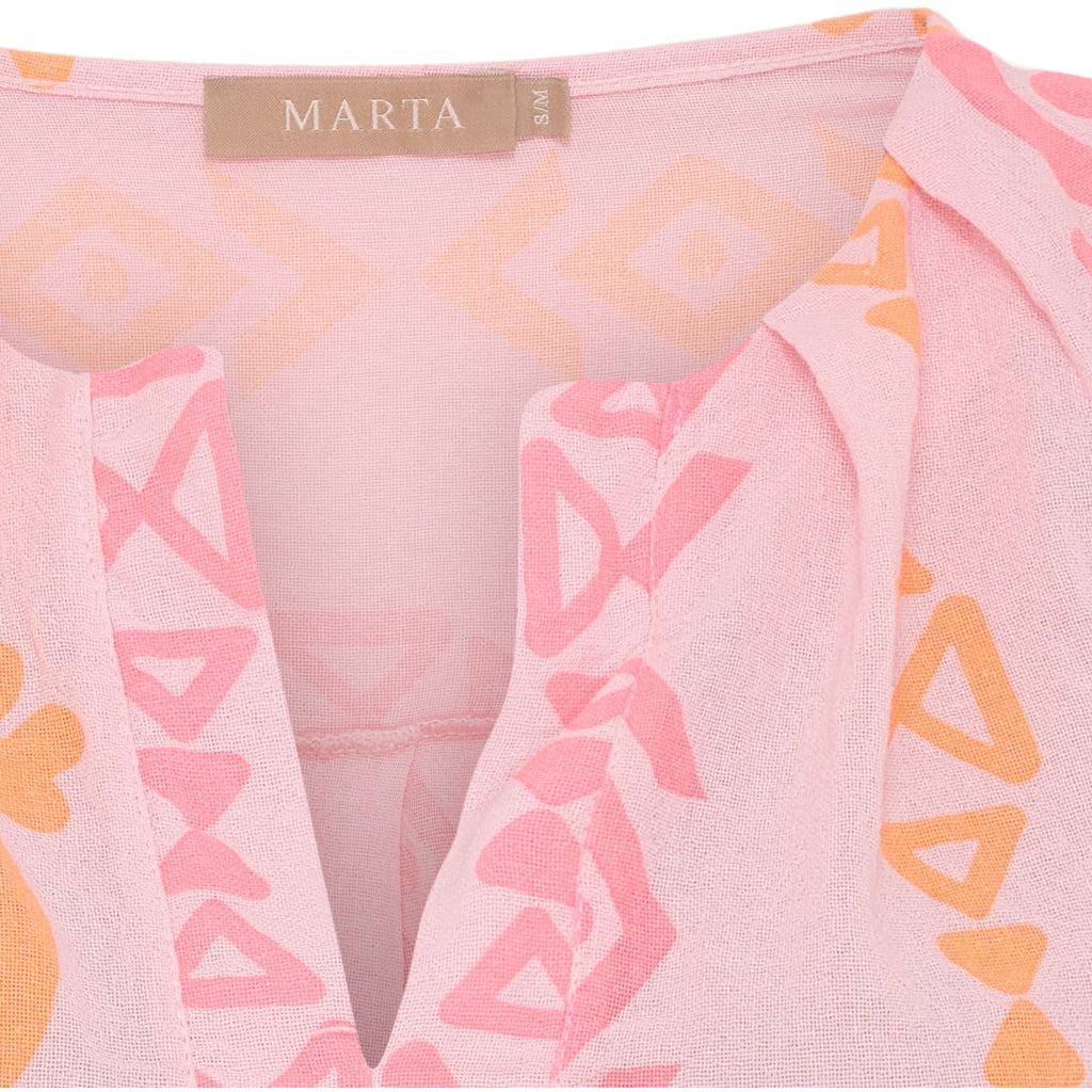 MARTA DU CHATEAU Marta du Chateau dam blus MdcStine 7370C Shirt Pink