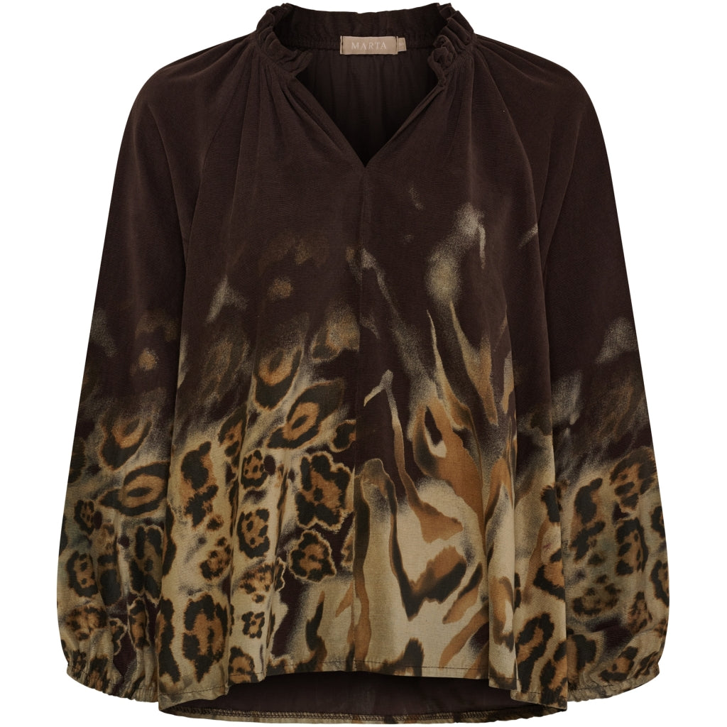 MARTA DU CHATEAU Marta du Chateau dam blus MdcUna 004 Shirt Moro27