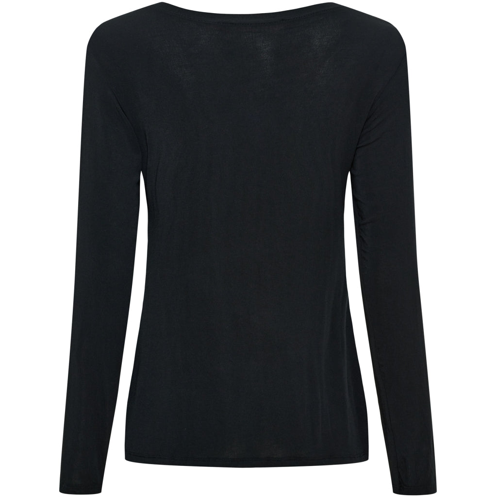 MARTA DU CHATEAU Marta du Chateau dam blus topp MdcElissa solid 7914 Top Black