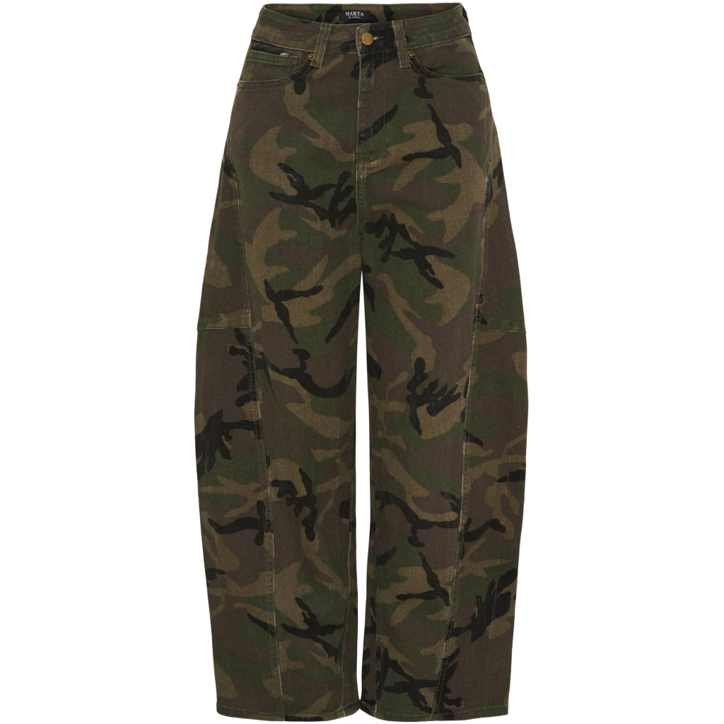 MARTA DU CHATEAU Marta du Chateau dam byxor MdcParis MDC232-JP9305 Jeans Camo