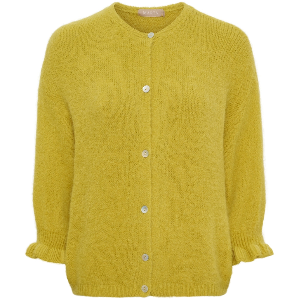 MARTA DU CHATEAU Marta du Chateau dam cardigan MdcJuliana 2413 Cardigan Mustard8440