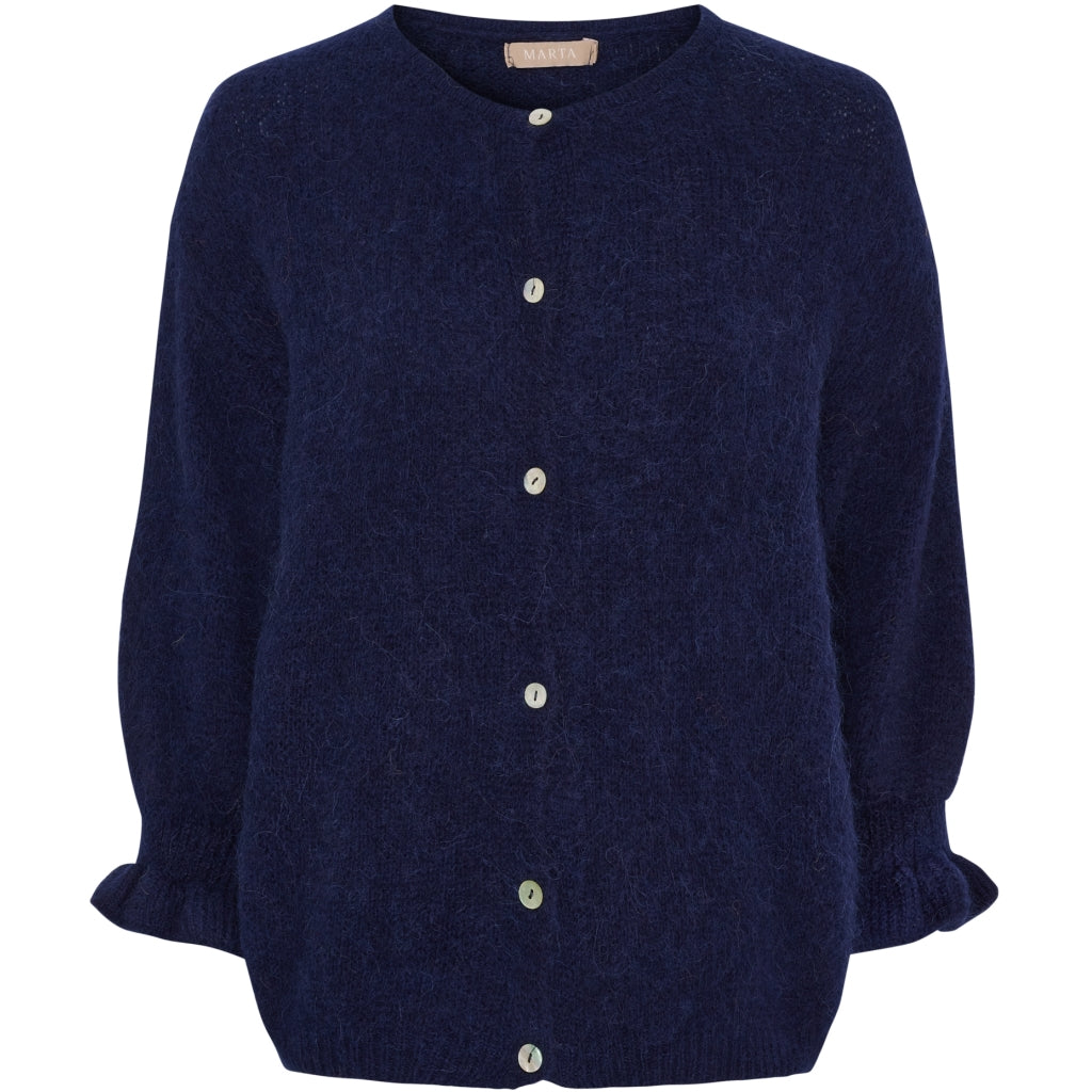 MARTA DU CHATEAU Marta du Chateau dam cardigan MdcJuliana 2413 Cardigan Navy2055