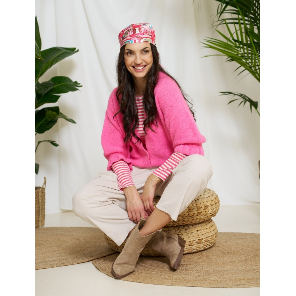 MARTA DU CHATEAU Marta du Chateau dam cardigan MdcJuliana 2413 Cardigan Pink9868