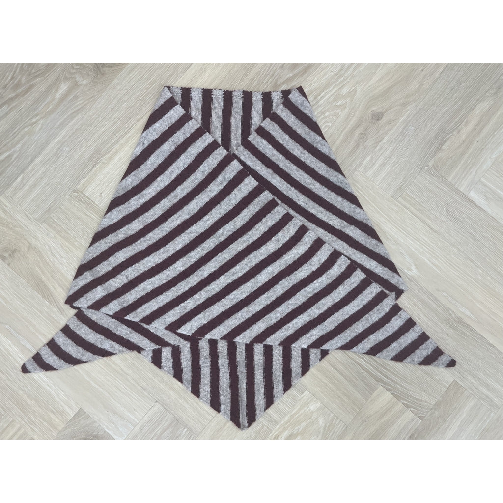 MARTA DU CHATEAU Marta du Chateau dam halsduk MdcKitte BA-4082 Scarf Bordeaux/Taupe