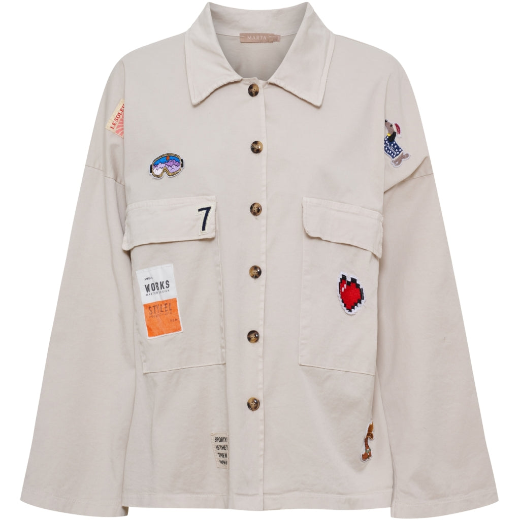 MARTA DU CHATEAU Marta du Chateau dam jacka MdcAstoria 8122 Jacket Beige