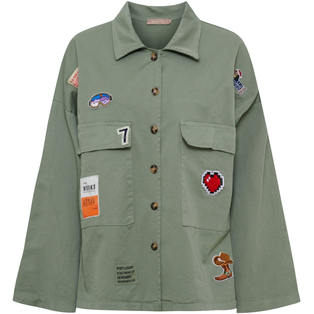 MARTA DU CHATEAU Marta du Chateau dam jacka MdcAstoria 8122 Jacket Military1011