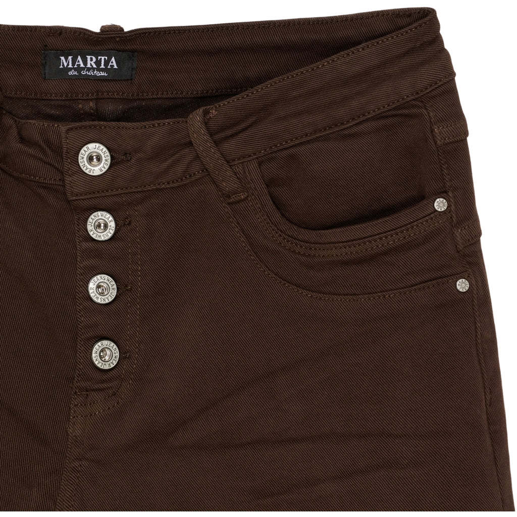 MARTA DU CHATEAU Marta du Chateau dam jeans MdcNoma MDC230-8710 Jeans Brown