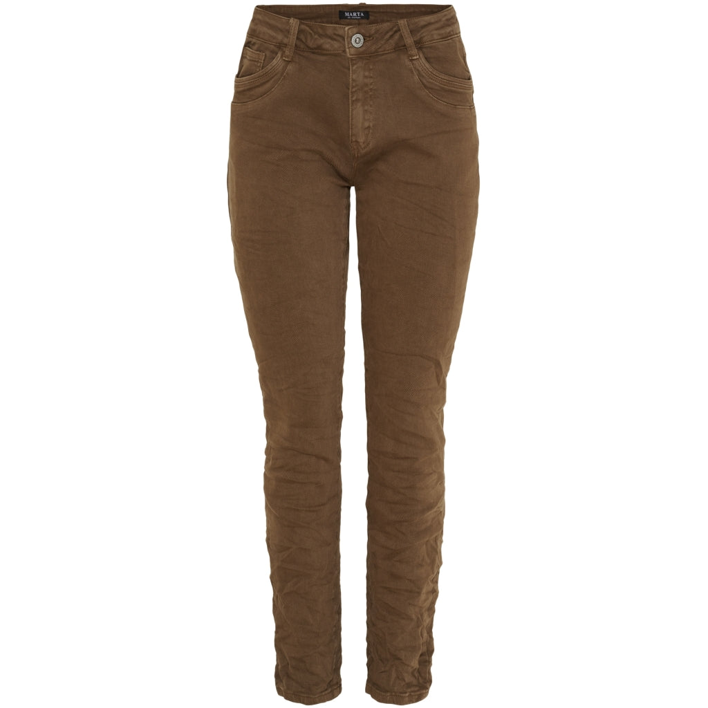 MARTA DU CHATEAU Marta du Chateau dam jeans MdcNora MDC229-8711 Jeans Camel