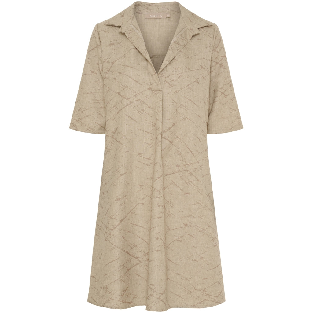 MARTA DU CHATEAU Marta du Chateau dam klänning MdcBernice 259350 Dress Camel Print
