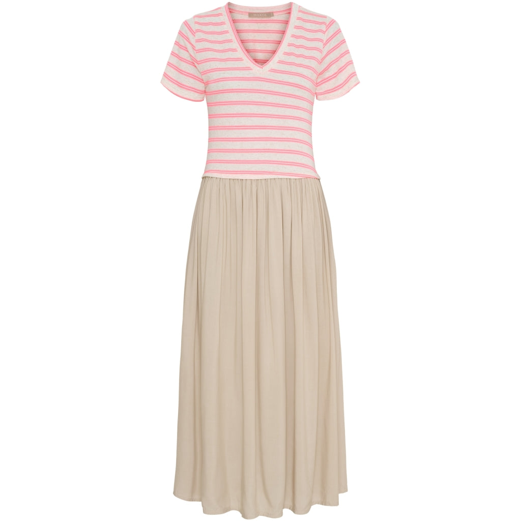 MARTA DU CHATEAU Marta du Chateau dam klänning MdcIngfrid 7334 Dress Beige/Pink