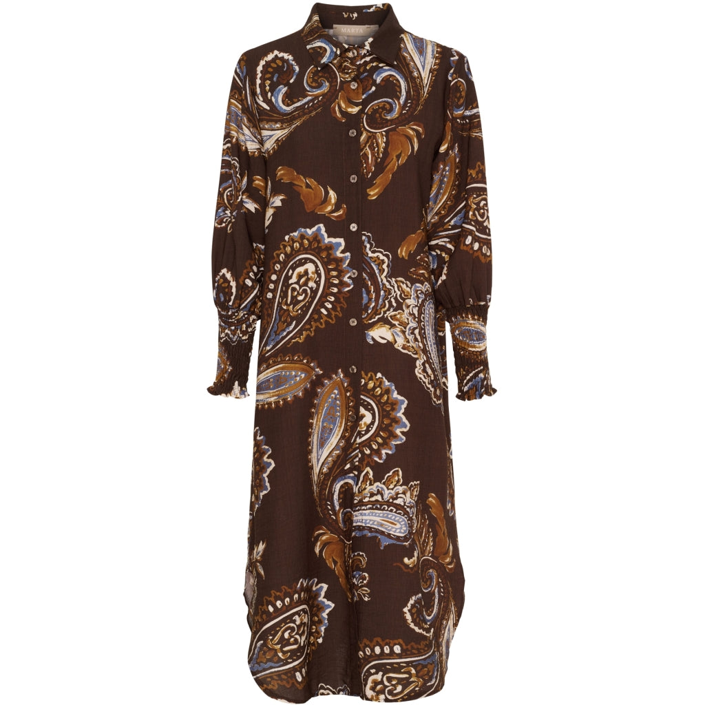 MARTA DU CHATEAU Marta du Chateau dam klänning MdcMoss 7617- Dress Marrone786tpz