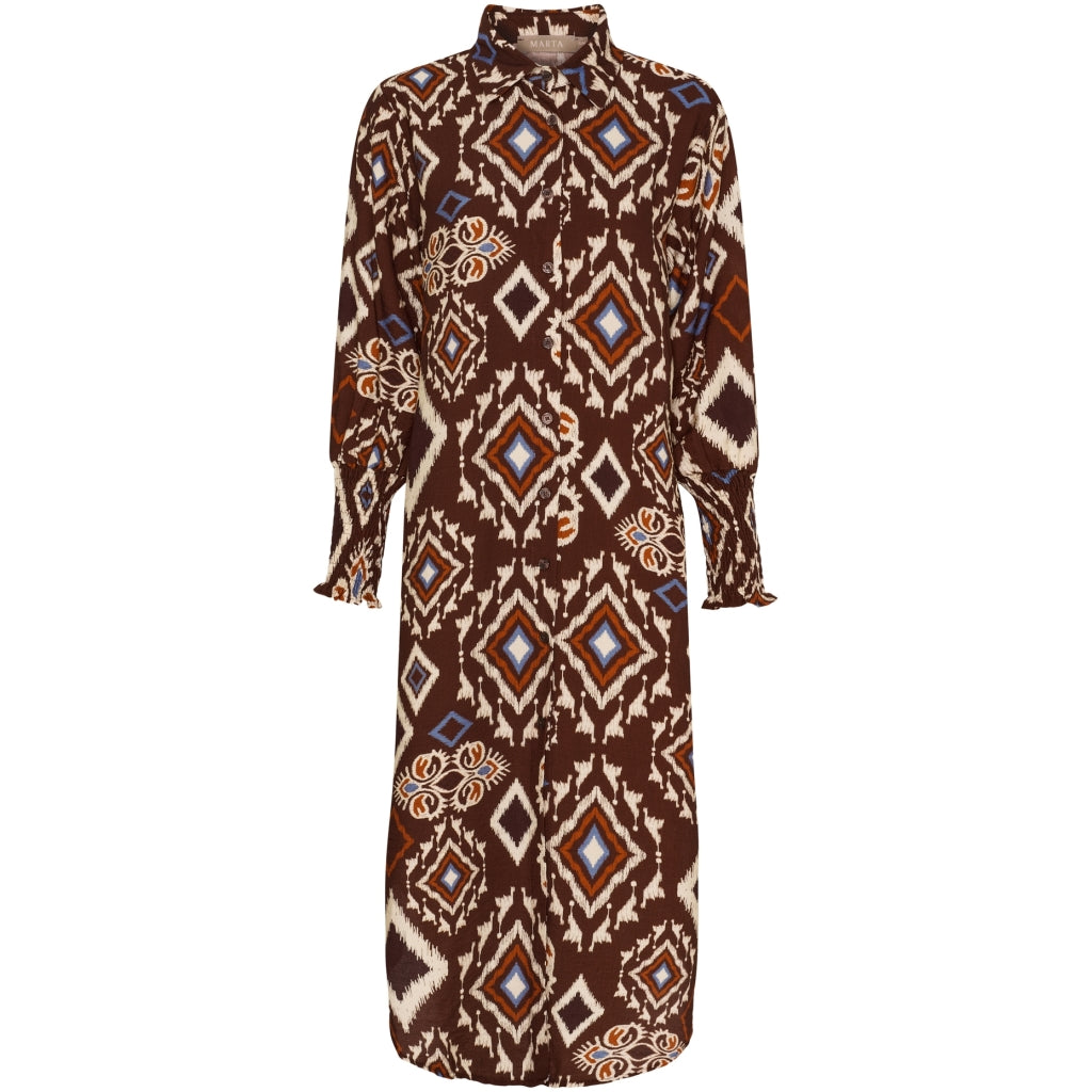 MARTA DU CHATEAU Marta du Chateau dam klänning MdcNatty 7617 Dress Marrone1489