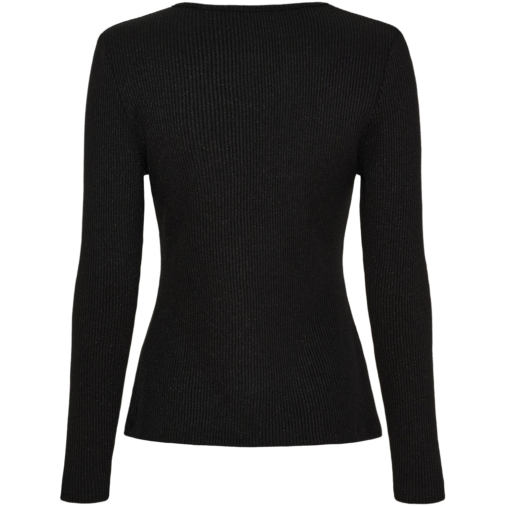MARTA DU CHATEAU Marta du Chateau dam långärmad T-shirt 38915M LS Tee Black