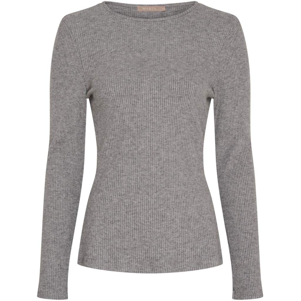 MARTA DU CHATEAU Marta du Chateau dam långärmad T-shirt 38915M LS Tee Grey