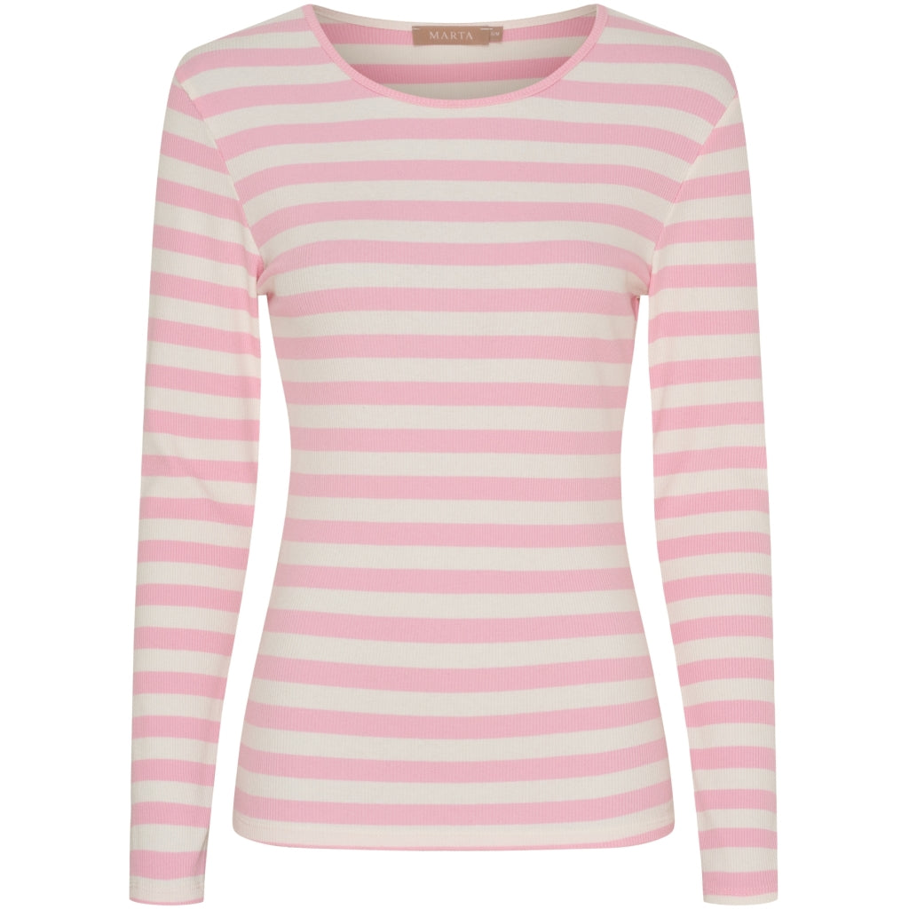 MARTA DU CHATEAU Marta du Chateau dam långärmad T-shirt MdcBegonia 7702 LS Tee Confetto