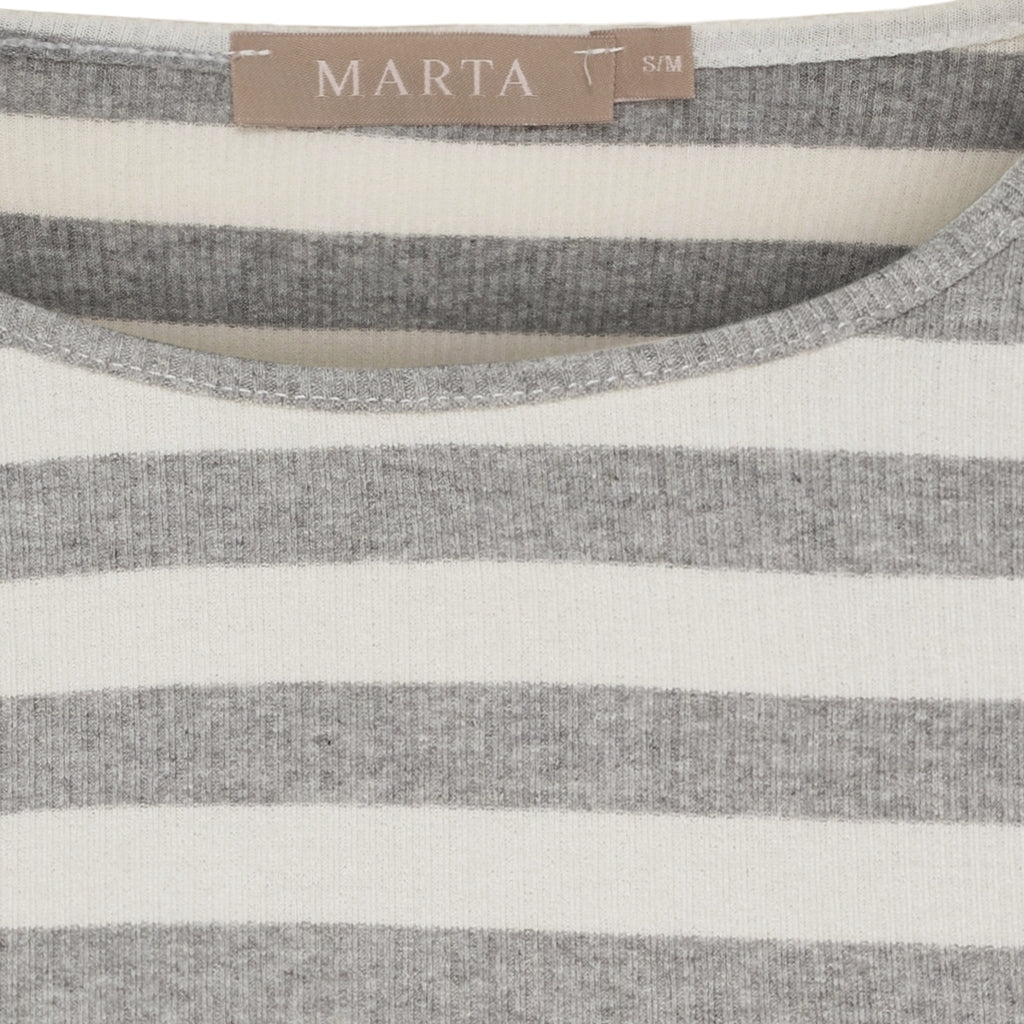 MARTA DU CHATEAU Marta du Chateau dam långärmad T-shirt MdcBegonia 7702 LS Tee GreyMelange10