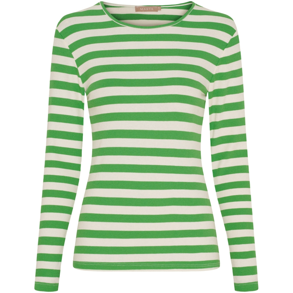 MARTA DU CHATEAU Marta du Chateau dam långärmad T-shirt MdcBegonia 7702 LS Tee Menta