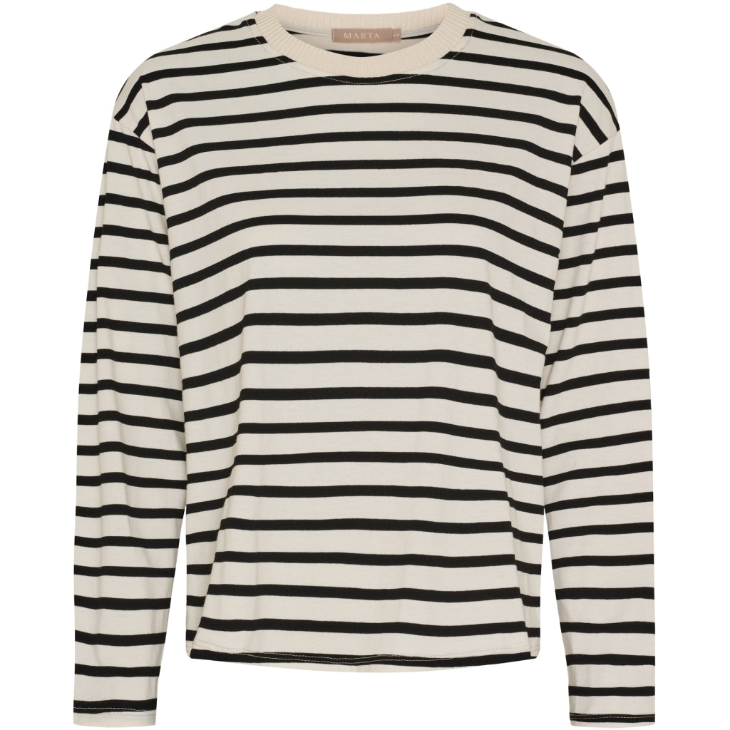 MARTA DU CHATEAU Marta du Chateau dam långärmad T-shirt MdcKara 58709 LS Tee Black