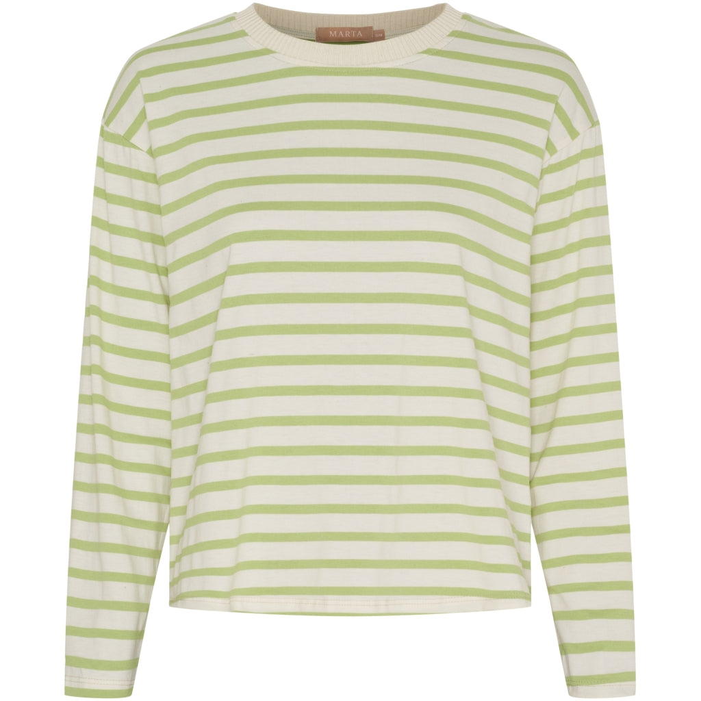 MARTA DU CHATEAU Marta du Chateau dam långärmad T-shirt MdcKara 58709 LS Tee Kiwi