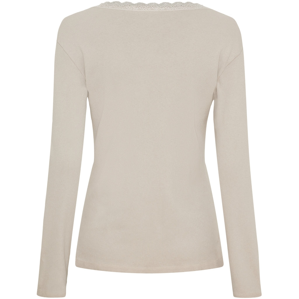 MARTA DU CHATEAU Marta du Chateau dam långärmad t-shirt MdcCalista 2500 LS Tee Beige