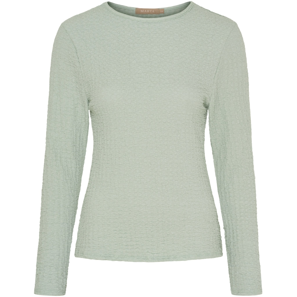MARTA DU CHATEAU Marta du Chateau dam långärmad t-shirt MdcVionne 38915M Robyn LS Tee Mint370