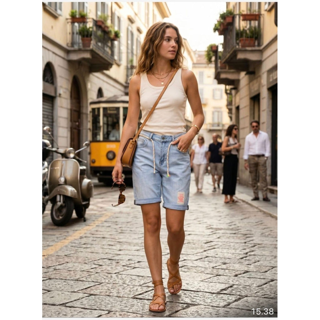 MARTA DU CHATEAU Marta du Chateau dam shorts MdcChimly SW18415 Jeans Denim