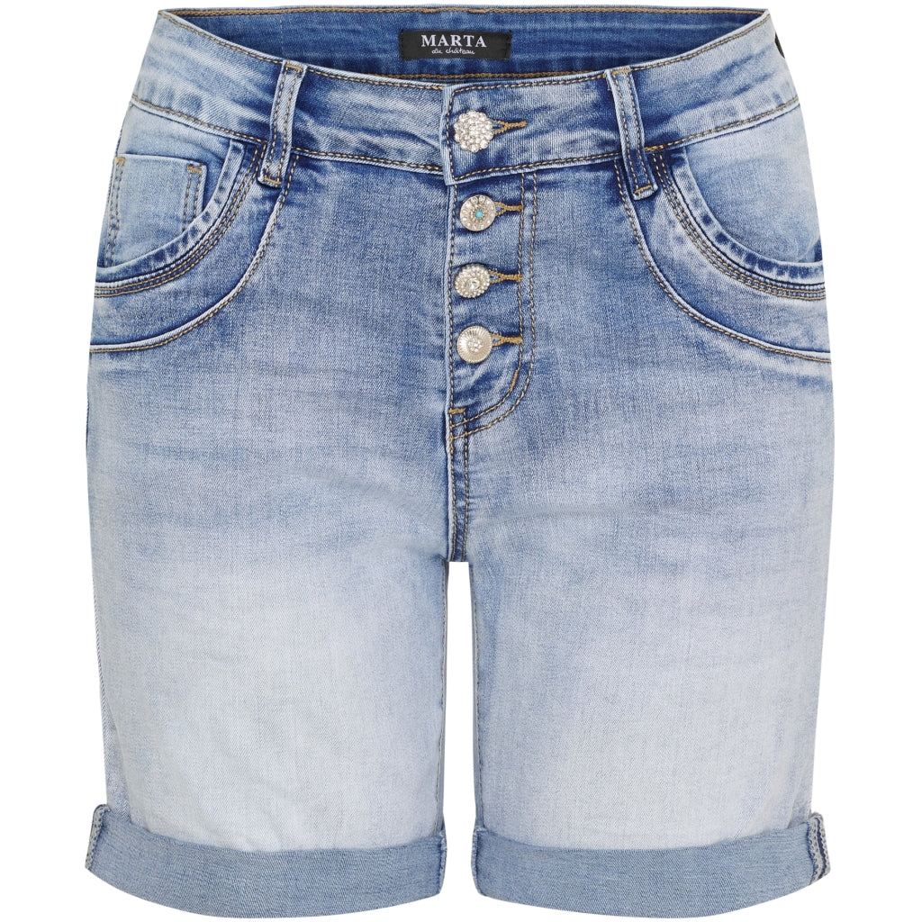 MARTA DU CHATEAU Marta du Chateau dam shorts MdcRagna MDC210-26149 Shorts Denim