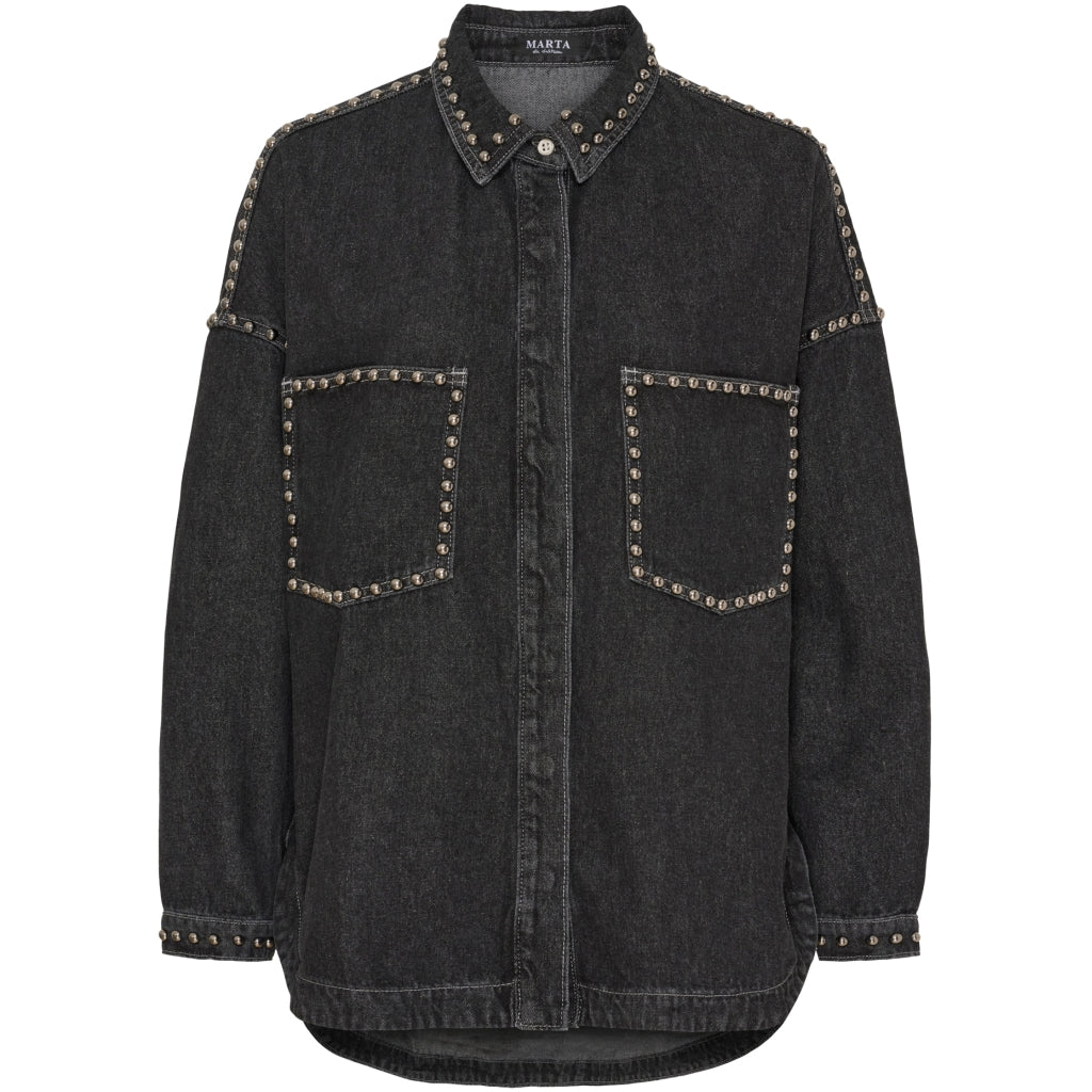 MARTA DU CHATEAU Marta du Chateau dam skjorta MdcEila MDC222-V8304 Shirt Grey