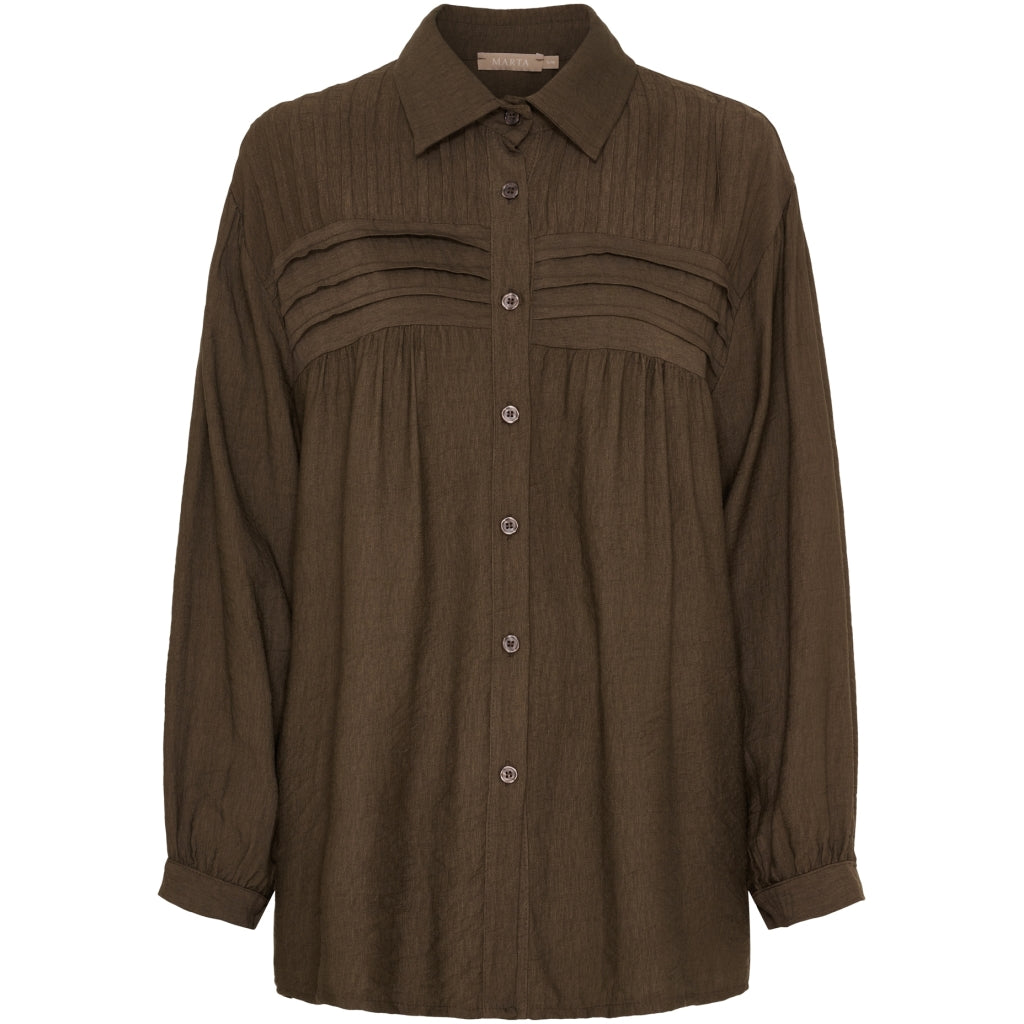 MARTA DU CHATEAU Marta du Chateau dam skjorta MdcLagoon 7546 Shirt Moro