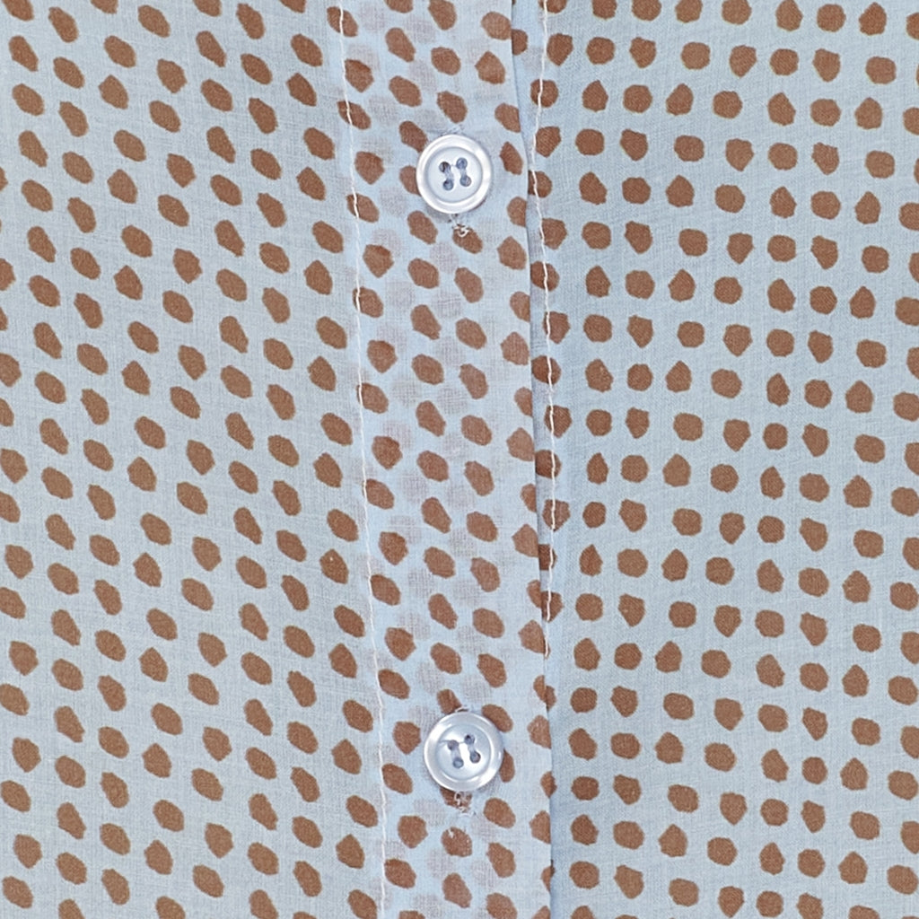 MARTA DU CHATEAU Marta du Chateau dam skjorta MdcLotus 258920 Shirt Blue Dots