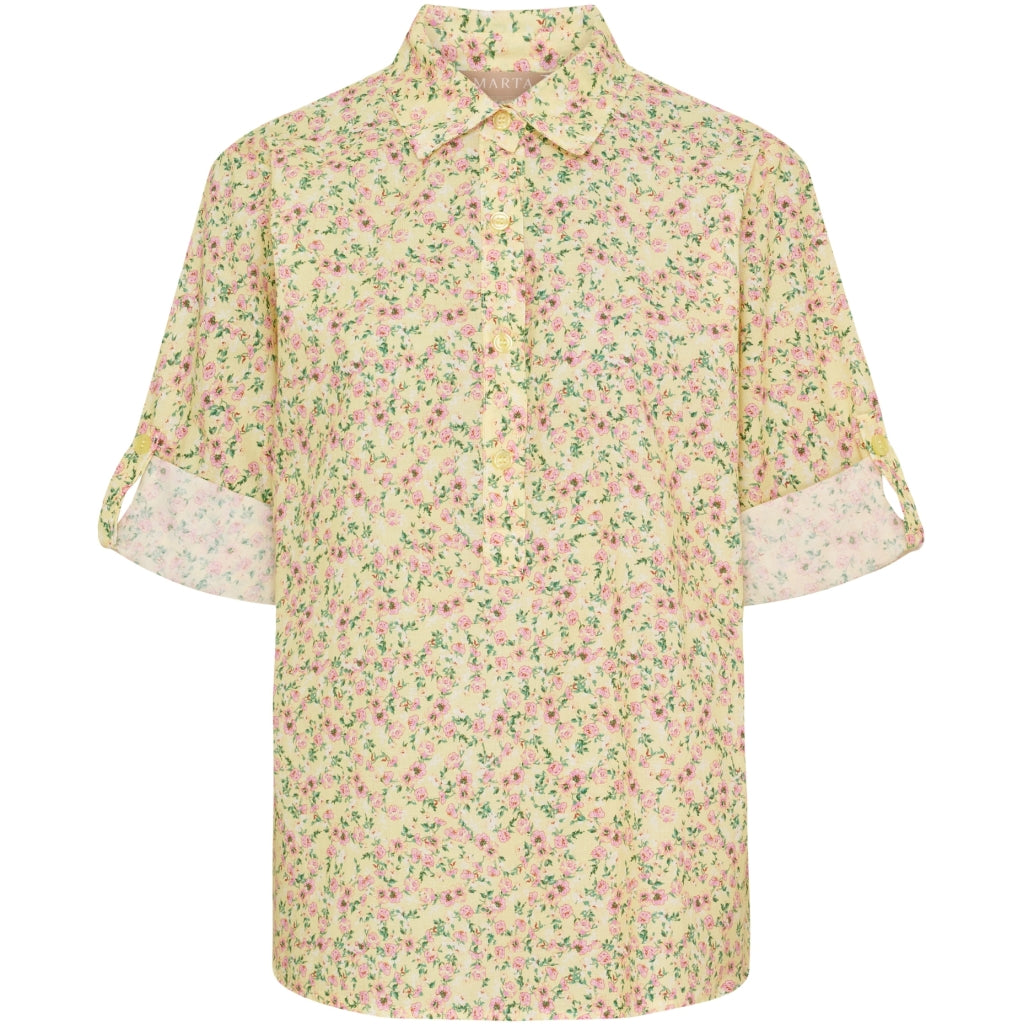 MARTA DU CHATEAU Marta du Chateau dam skjorta MdcPalmira 7177 Shirt Yellow620tpg