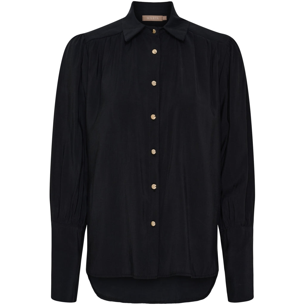 MARTA DU CHATEAU Marta du Chateau dam skjorta MdcRhea 58725 Shirt Black1