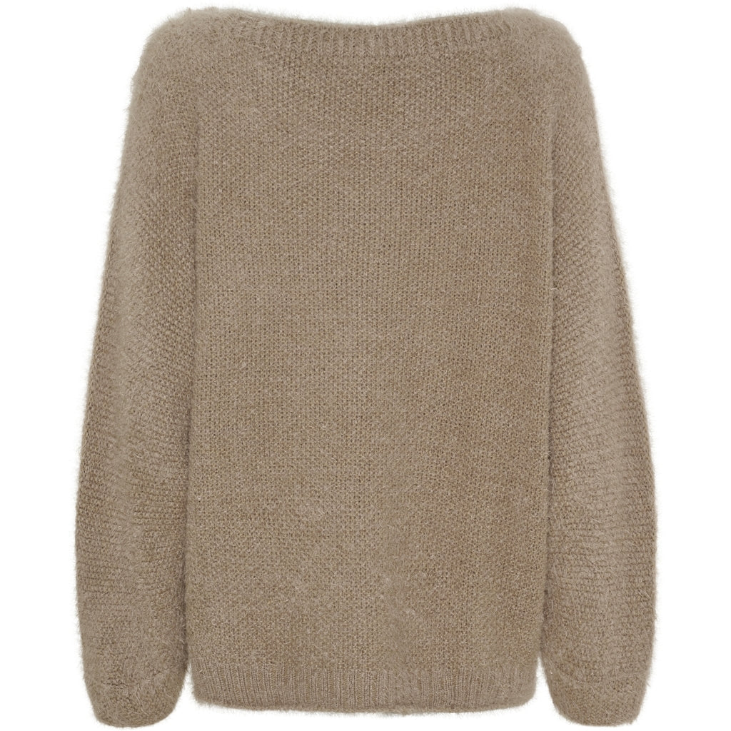 MARTA DU CHATEAU Marta du Chateau dam stickad tröja MdcAnouk 8038 Knit Dark Fango