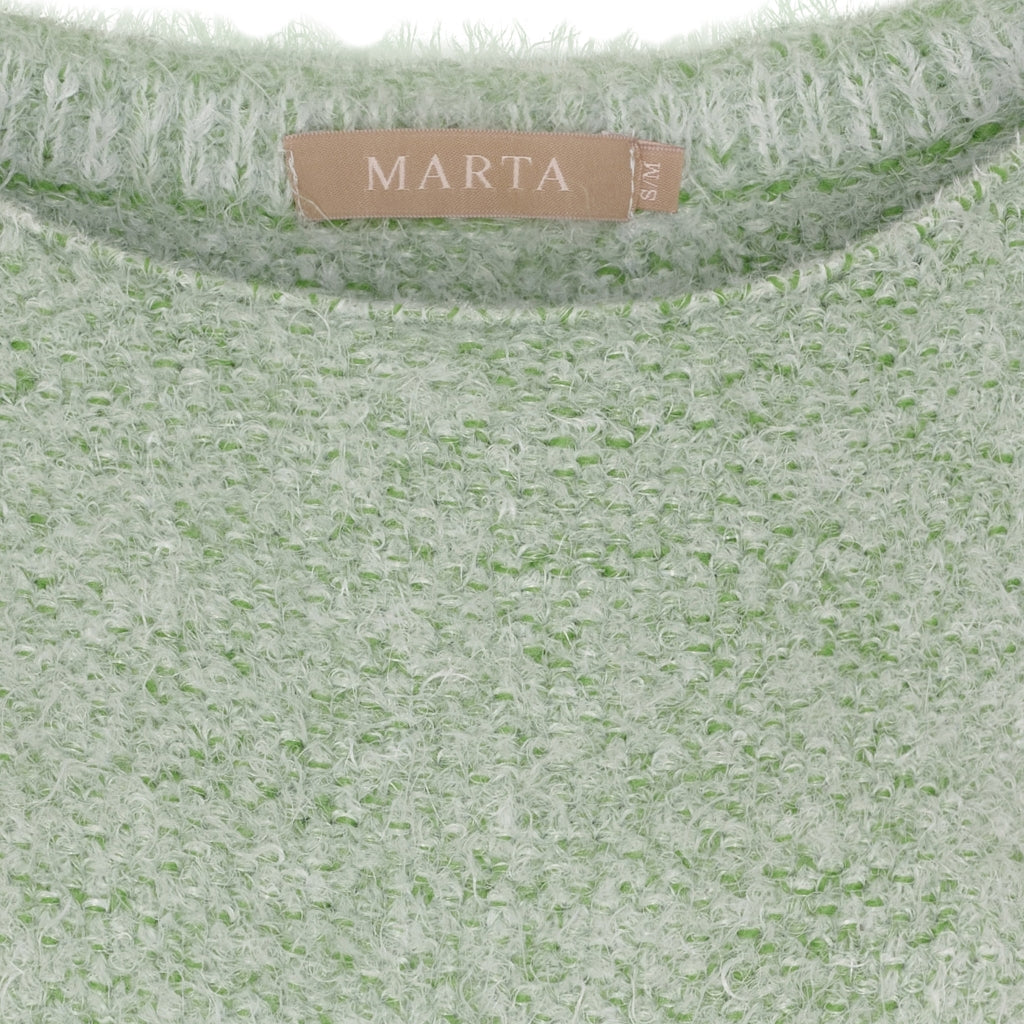 MARTA DU CHATEAU Marta du Chateau dam stickad tröja MdcAnouk 8038 Knit Green