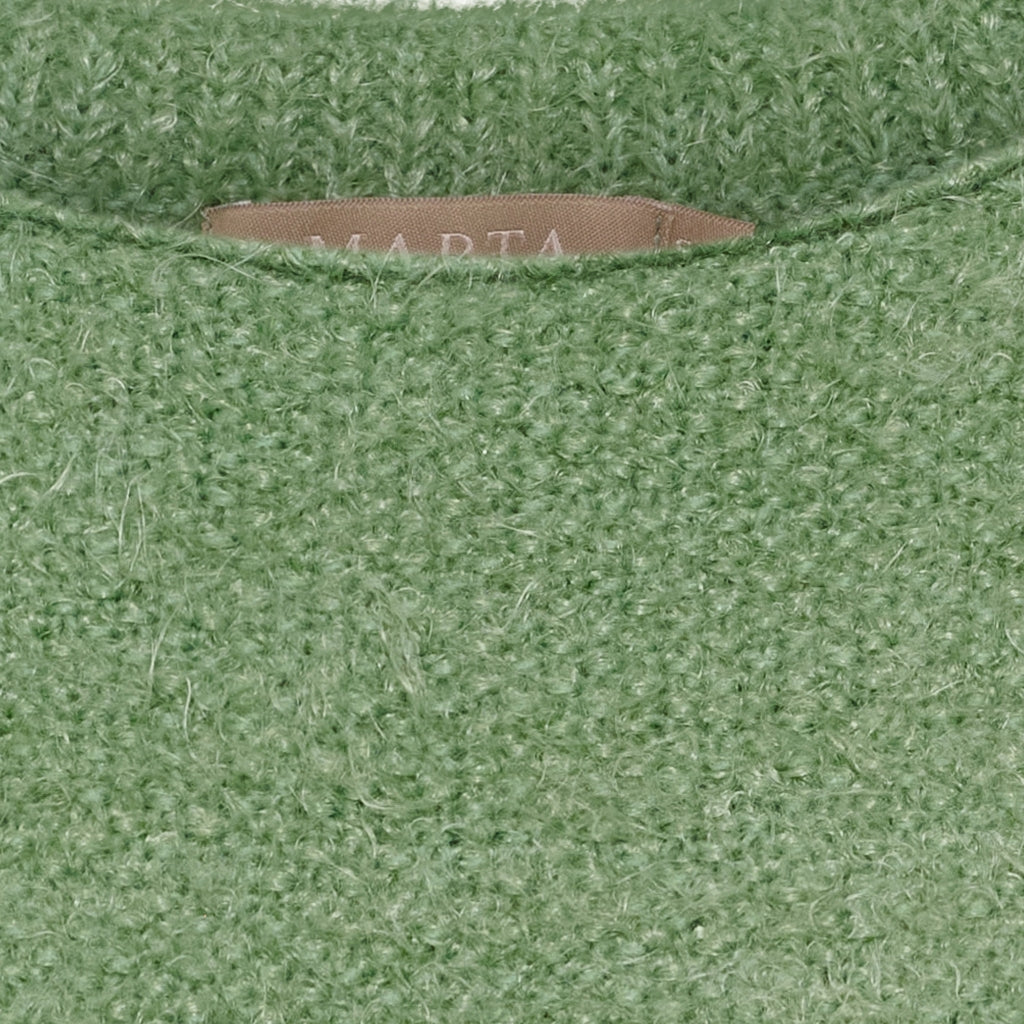 MARTA DU CHATEAU Marta du Chateau dam stickad tröja MdcAnouk 8038 Knit Green Eyes
