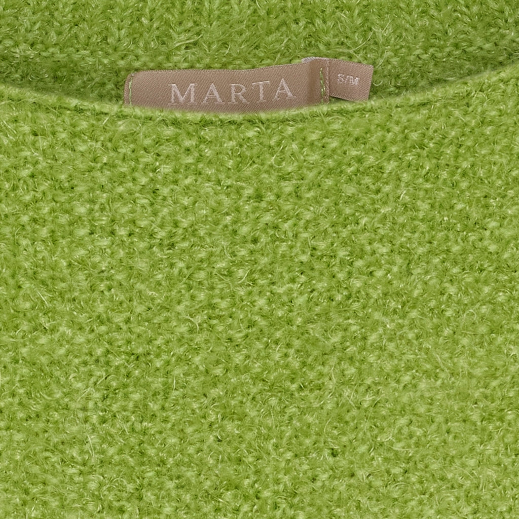MARTA DU CHATEAU Marta du Chateau dam stickad tröja MdcAnouk 8038 Knit Kiwi