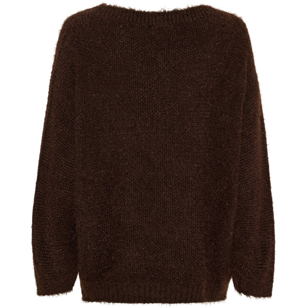 MARTA DU CHATEAU Marta du Chateau dam stickad tröja MdcAnouk 8038 Knit Marrone
