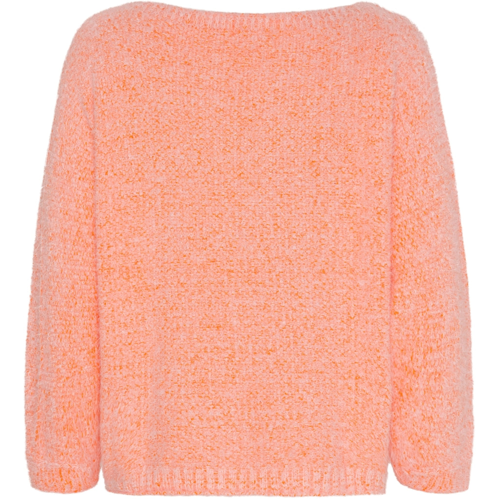 MARTA DU CHATEAU Marta du Chateau dam stickad tröja MdcAnouk 8038 Knit Orange