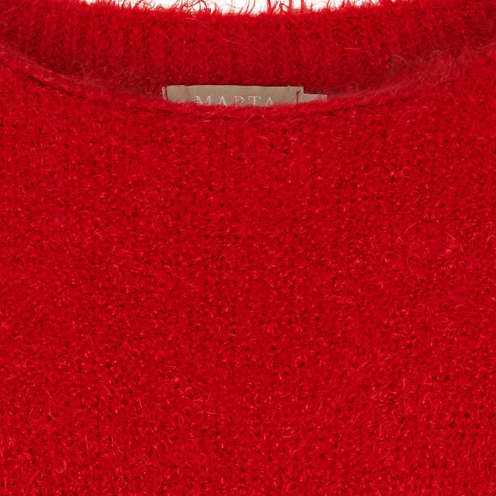 MARTA DU CHATEAU Marta du Chateau dam stickad tröja MdcAnouk 8038 Knit Red
